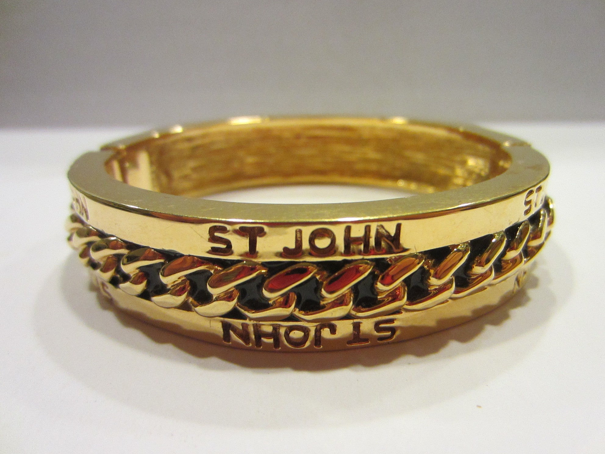 St John Golden Bangle Signature Bracelet