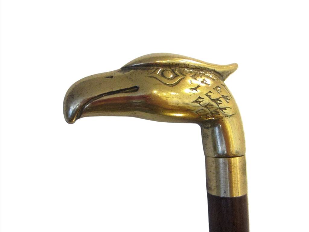 Bald Eagle Head Cane Mid Century Walking Stick Designer Unique Finds 2997