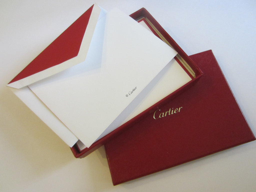 cartier stationery note cards