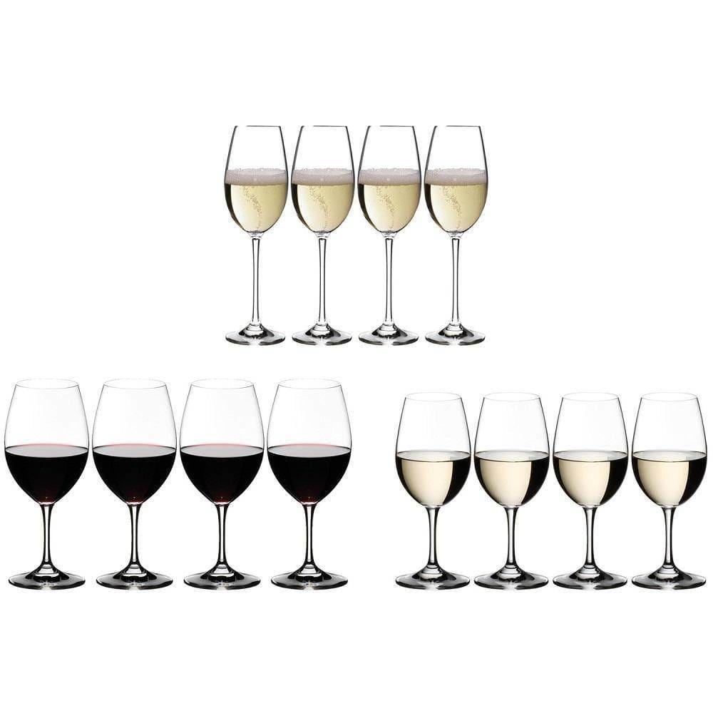 Riedel Ouverture 12 Piece Red, White, and Champagne Wine Glass Set