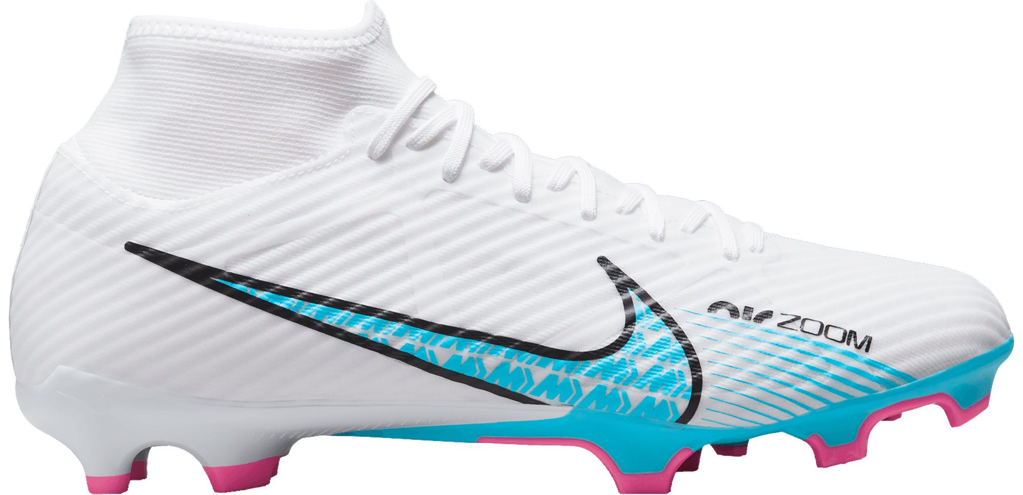 Nike Air Mercurial Superfly 9 Academy FG/MG Soccer Cleat - White/Blue/Pink/Indigo/Black – Soccer Zone USA