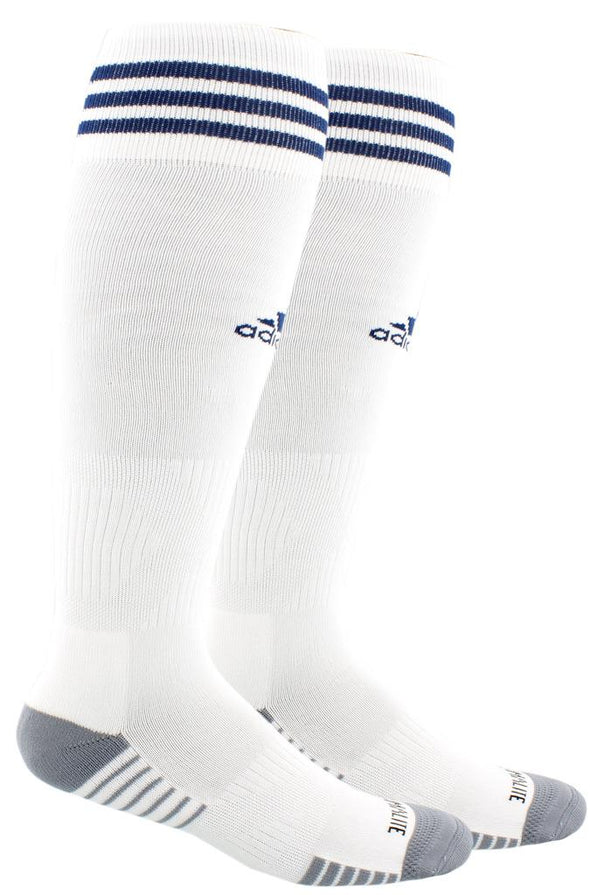 adidas Copa Zone Cushion IV Socks - White/Navy – Soccer Zone USA