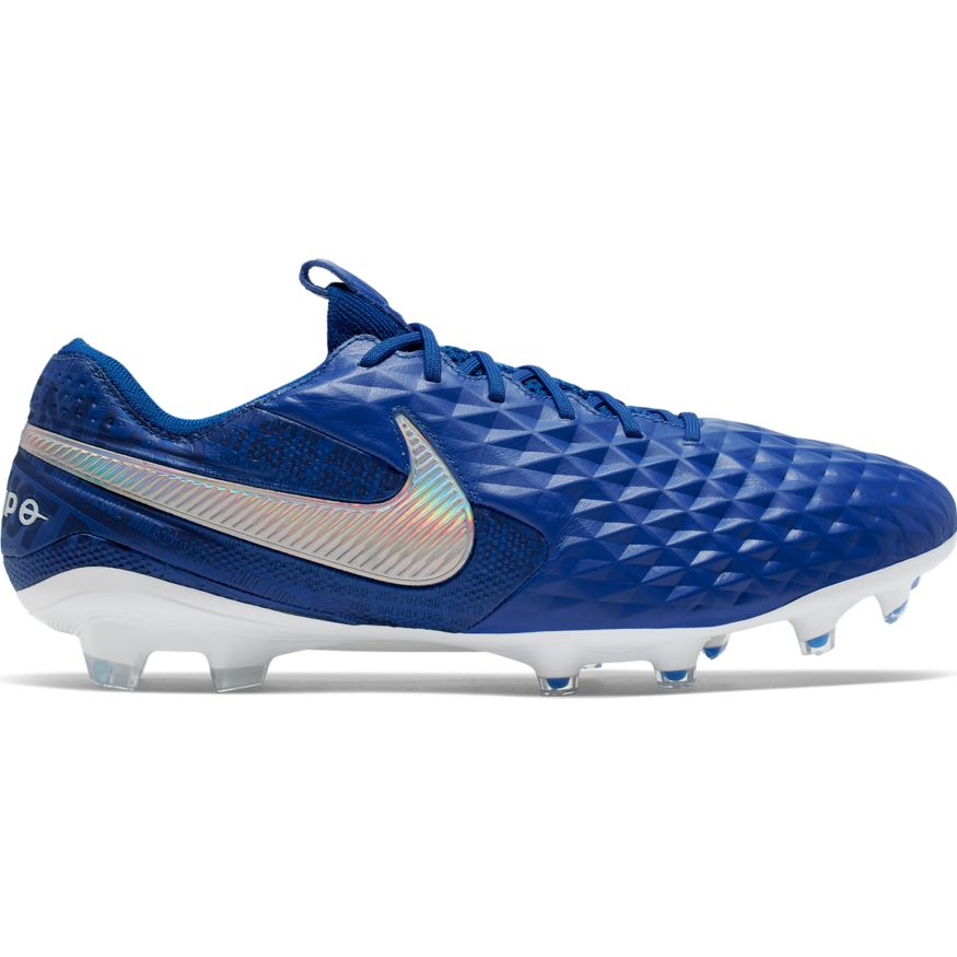 nike tiempo blue and white