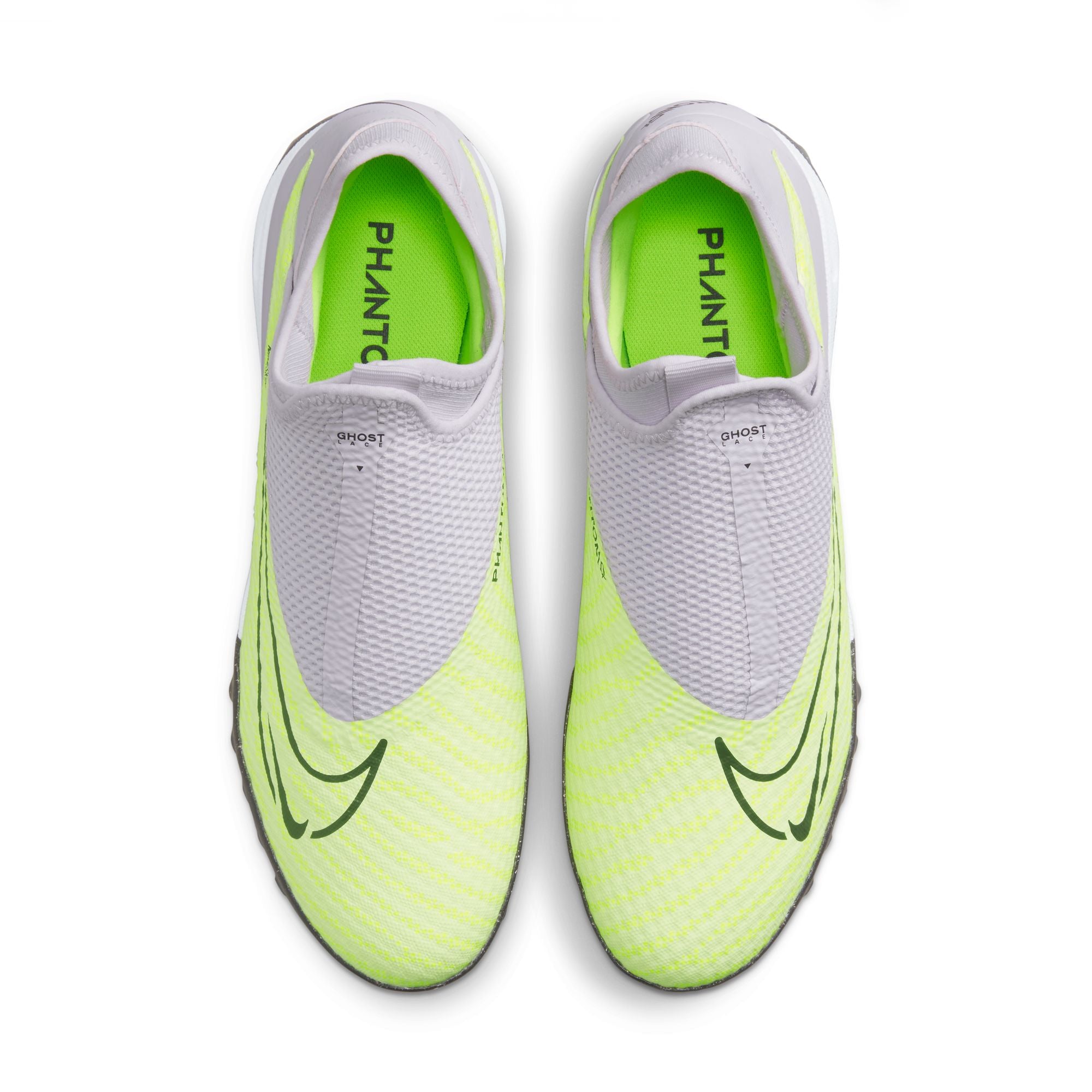 Nike Phantom GX Academy DF TF Turf Soccer Shoes - Grey/Volt/Grape ...
