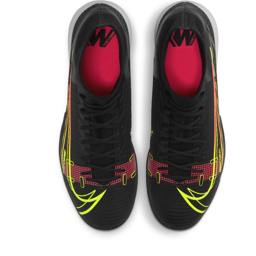 sexo antártico Por lo tanto Nike Mercurial Superfly 8 Academy Indoor Shoes - Black/Cyber/Off Noir/Rage  Green/Siren Red CV0847-090 – Soccer Zone USA