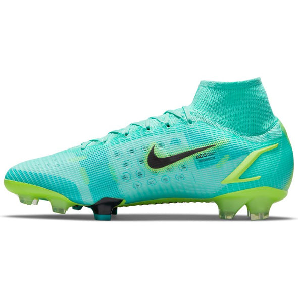 Belicoso famélico pintar Nike Mercurial Superfly 8 Elite FG - Dynamic Turquoise/Lime Glow/Off Noir  CV0958-403 – Soccer Zone USA