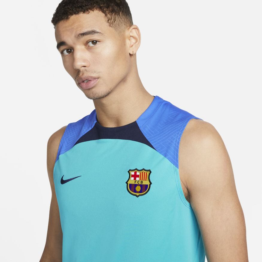 Geleend Verspilling gerucht Nike Barcelona Sleeveless Training Jersey 22/23 DV3889-360 – Soccer Zone USA