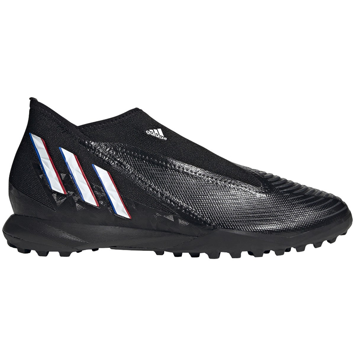 adidas Predator  Laceless TF Artificial Turf Soccer Shoes - Core  Black/Cloud White/Vivid Red GX2631 – Soccer Zone USA