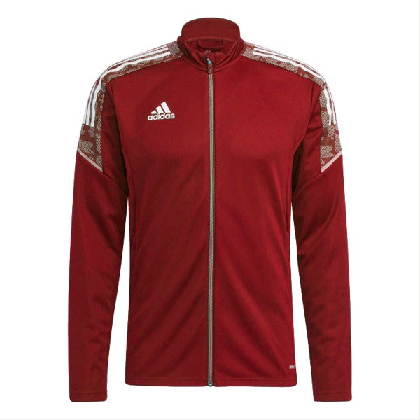 adidas 21 Training Jacket - Red/White GH7124 Soccer Zone USA