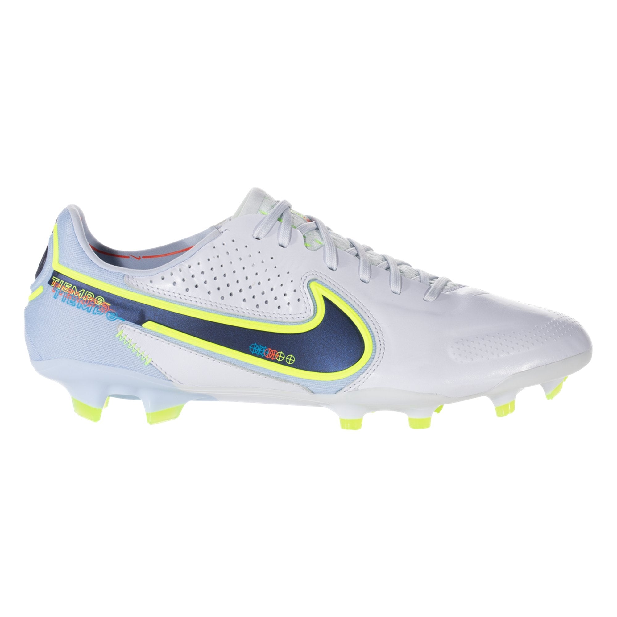 Nike Tiempo Legend 9 Elite Firm Ground Soccer Cleat - Blue/Light Marine/Rush Orange/Volt/Laser CZ8482-054 – Soccer USA