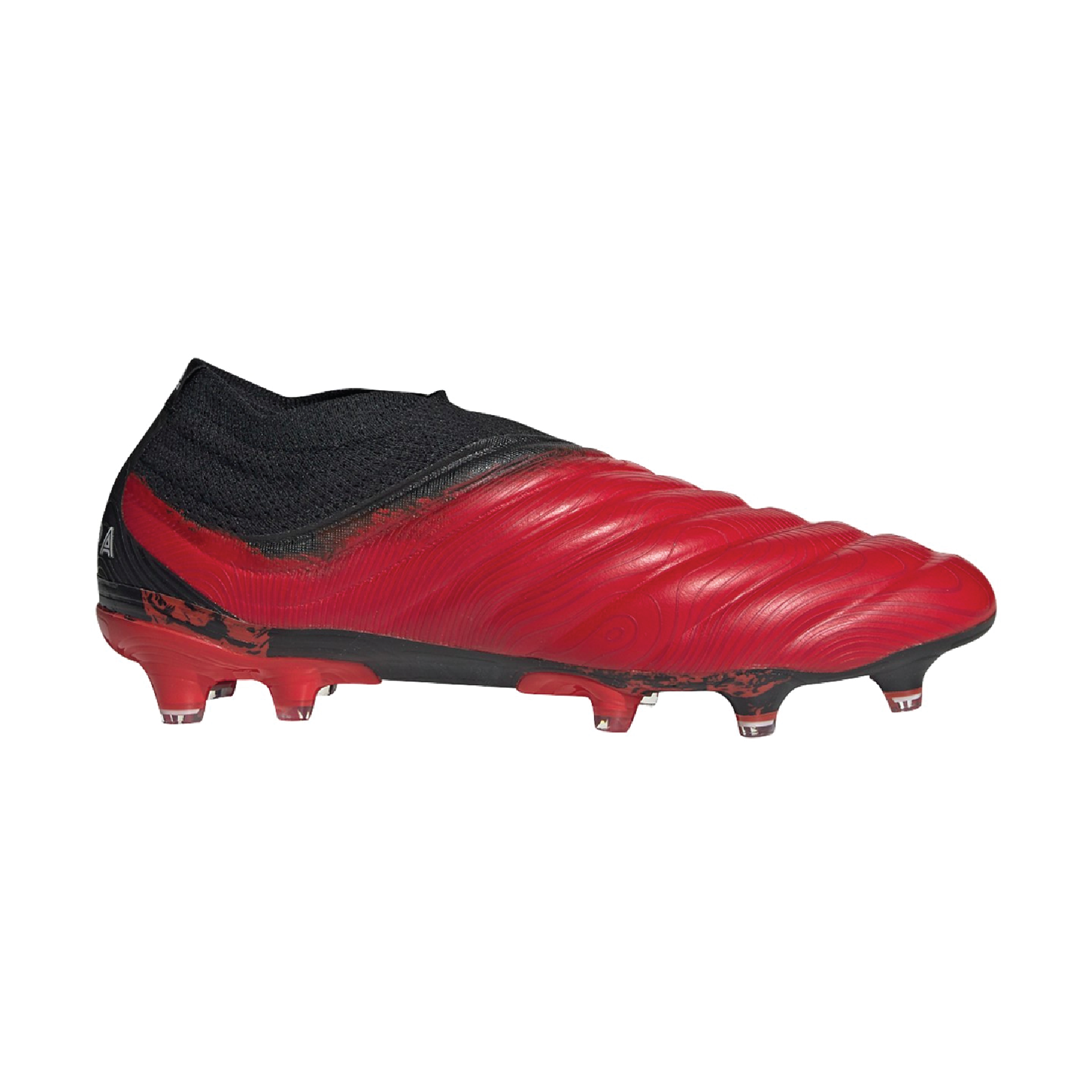 red and black soccer cleats