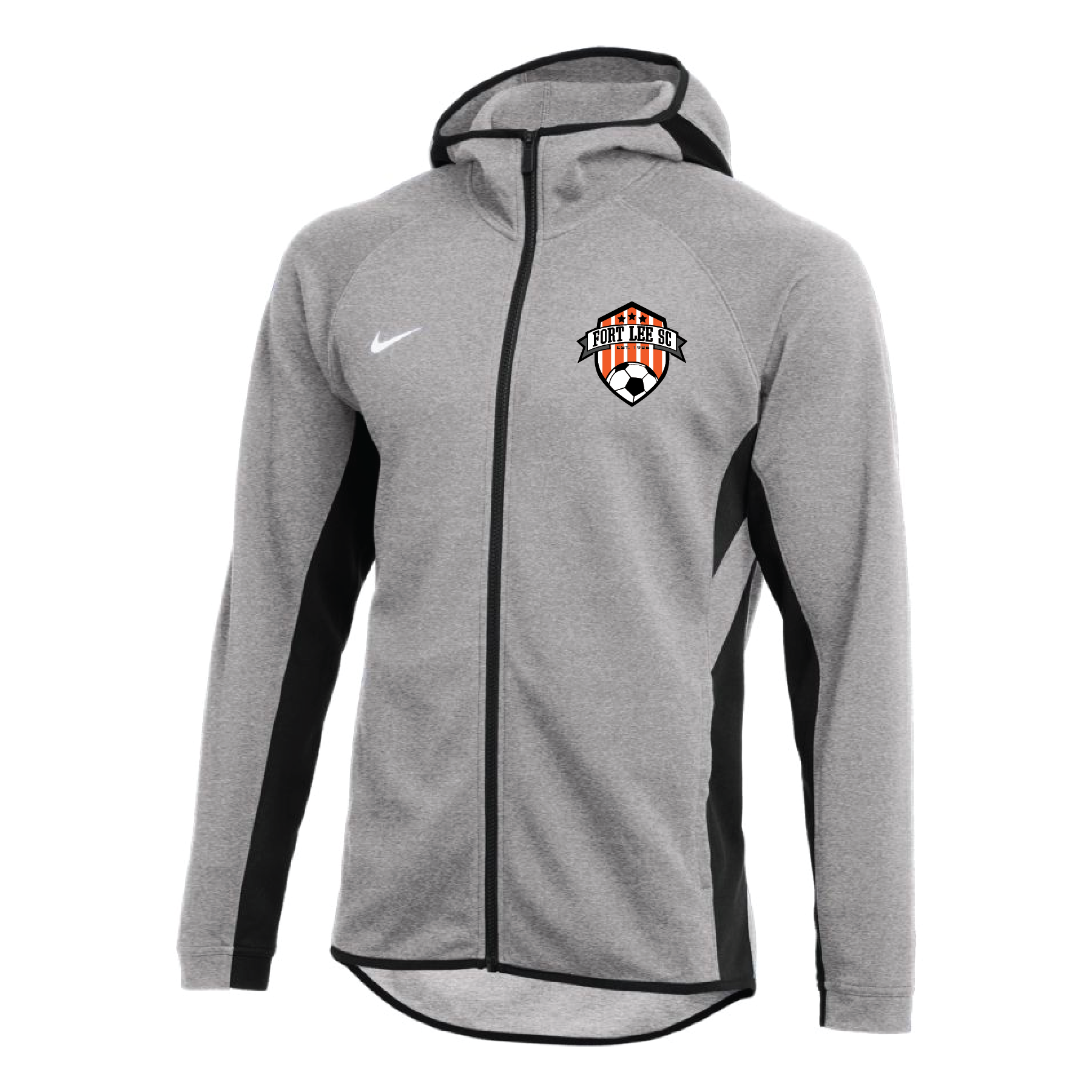 Fort Lee SC FAN Nike Showtime Full-Zip Hoodie Grey – Soccer Zone USA