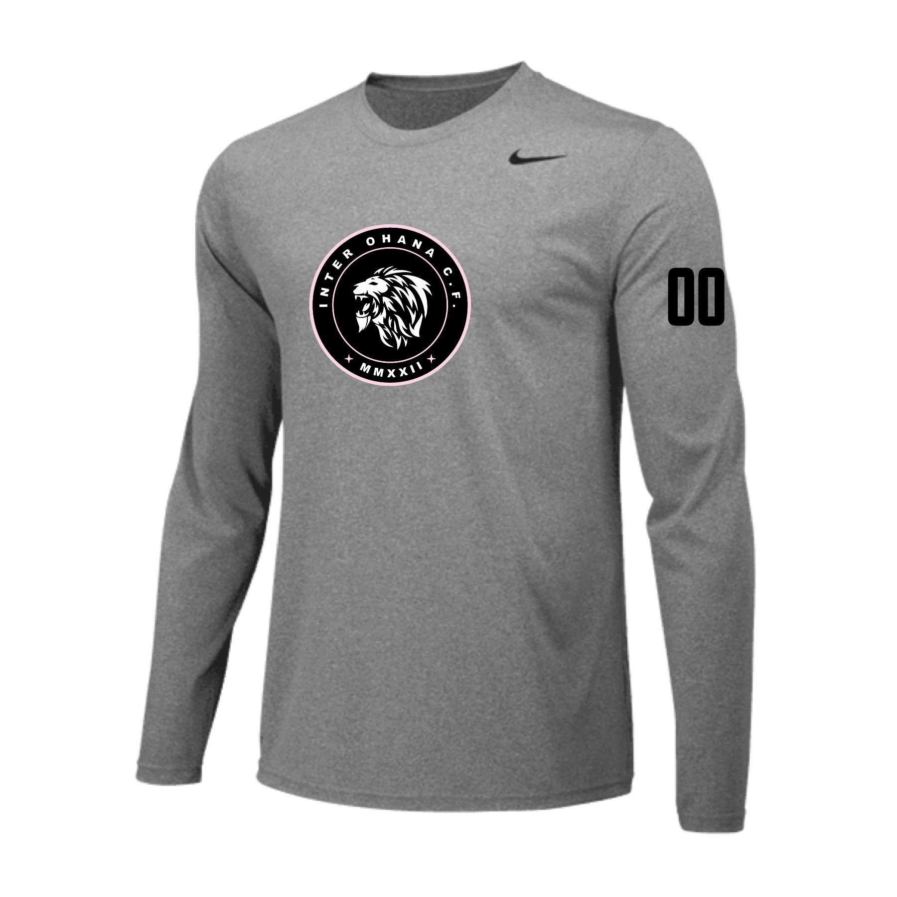 Inter Ohana U9-U18 (Logo) Nike Legend LS Shirt Grey – Soccer Zone USA