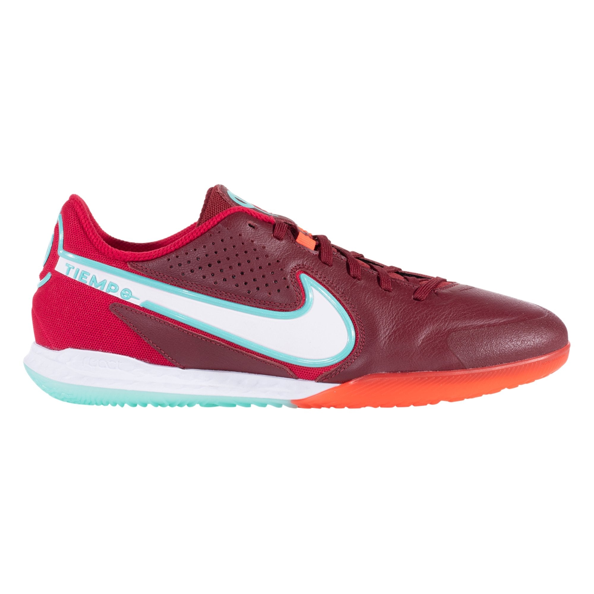 Nike Tiempo Legend 9 Academy IC Indoor Soccer Shoe - Team Red/White/Mystic  Hibiscus/Bright Crimson/Dynamic Turquoise DA1190-616 – Soccer Zone USA