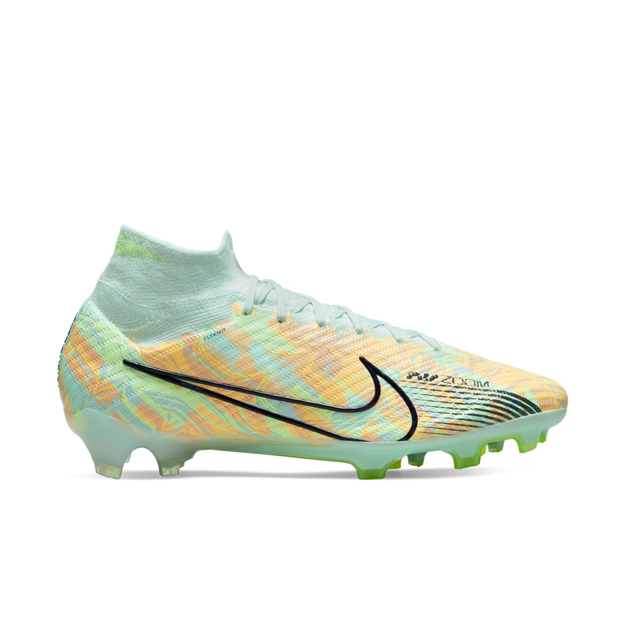 Nike Air Zoom Mercurial Superfly 9 FG Firm Ground Soccer Cleat - Barely Green/Blackened Blue/Total Orange/Ghost Green DJ4977-343 – Soccer Zone USA