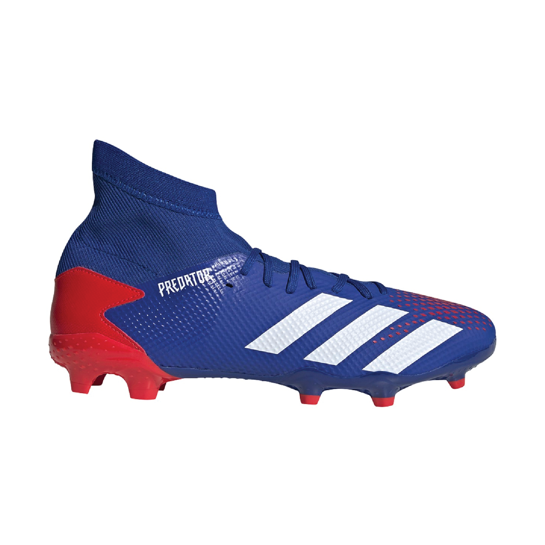 red and blue adidas predators