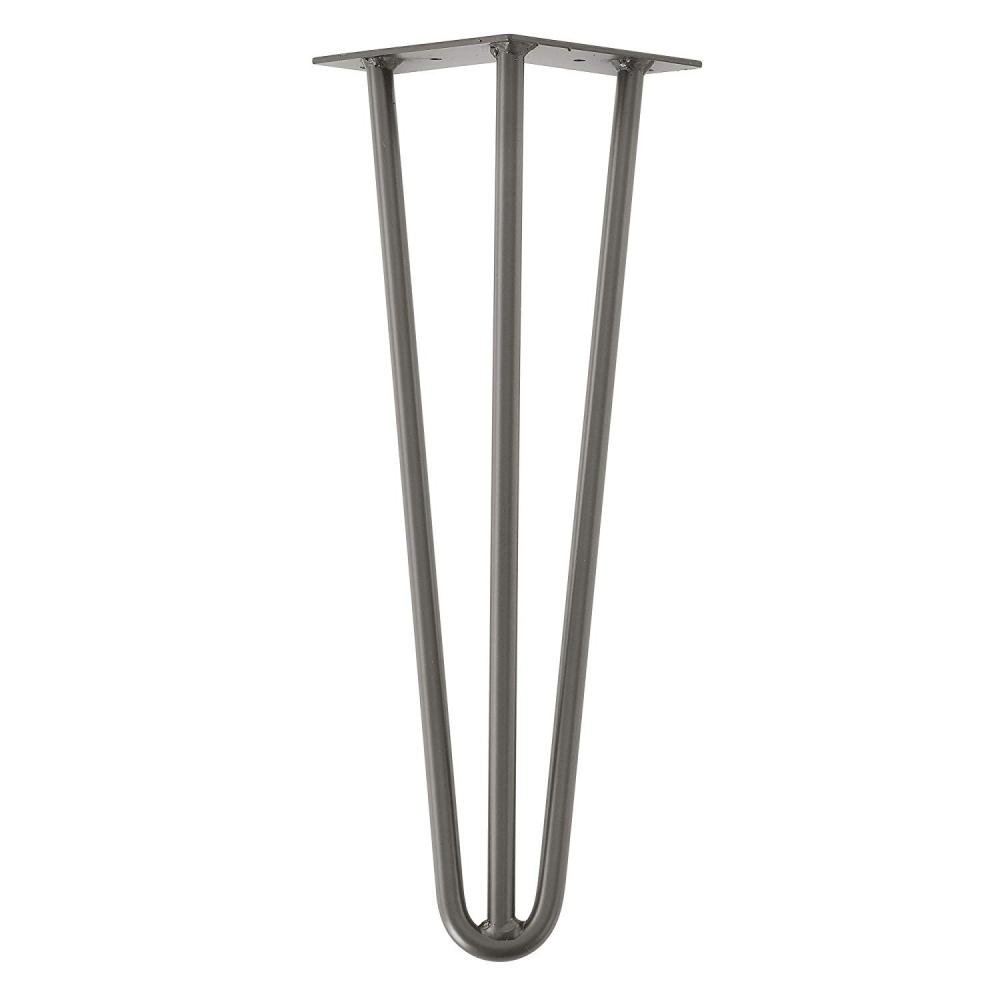 lijden meesteres ik betwijfel het Raw steel massieve 3-punt hairpin tafelpoot 45 cm | StaalCentrum