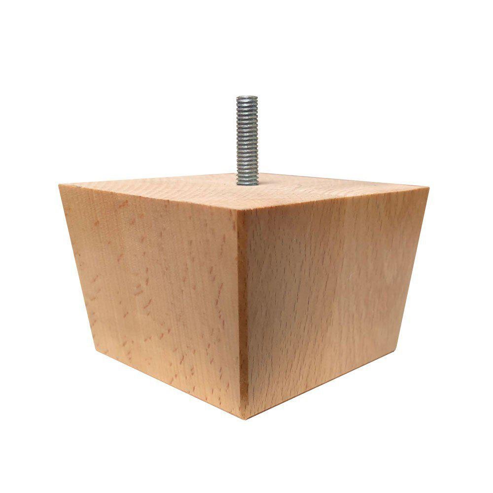 Vierkanten houten meubelpoot cm (M8) | StaalCentrum