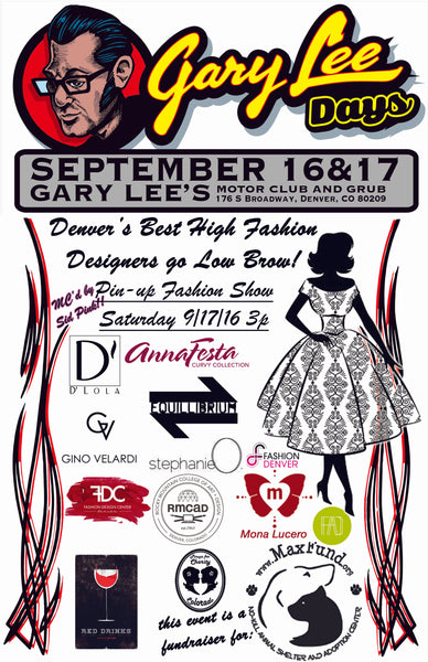 Gary Lee Days 20165 Pin-up Fashion Show Poster