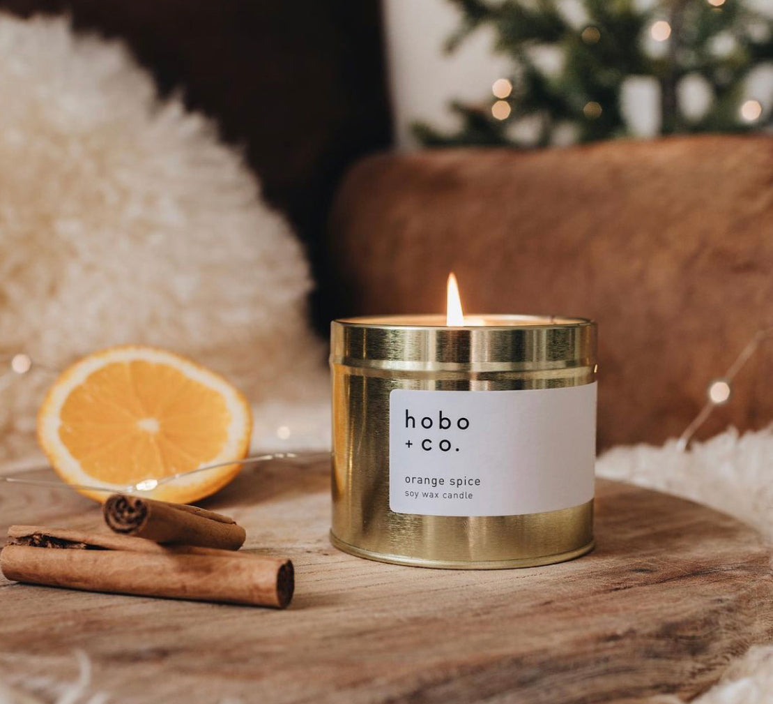 Orange spice candle Gold Limited Edition