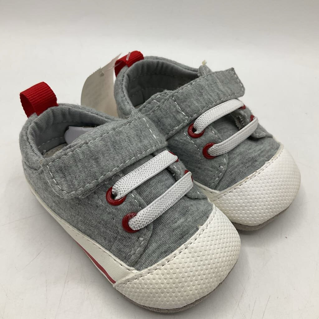 Size Sm (0-6m): See Kai Run Stevie II/GRAY Jersey Baby Shoes NEW