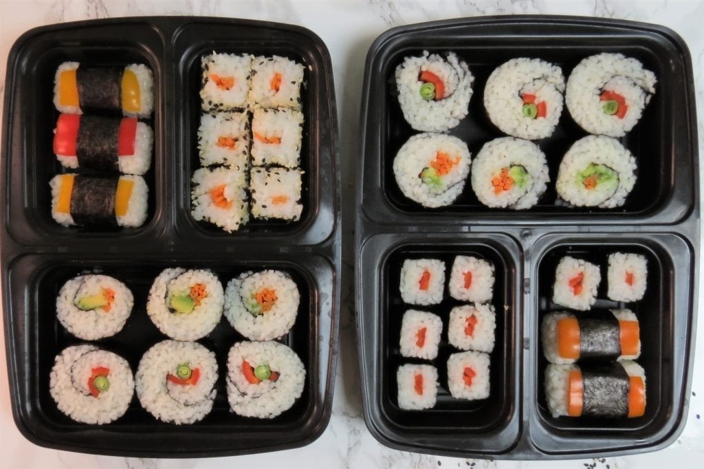 sushi meal prep containers