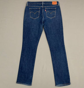 LEVI'S 714 STRAIGHT JEANS - Blue Denim - Women's Size Waist 31