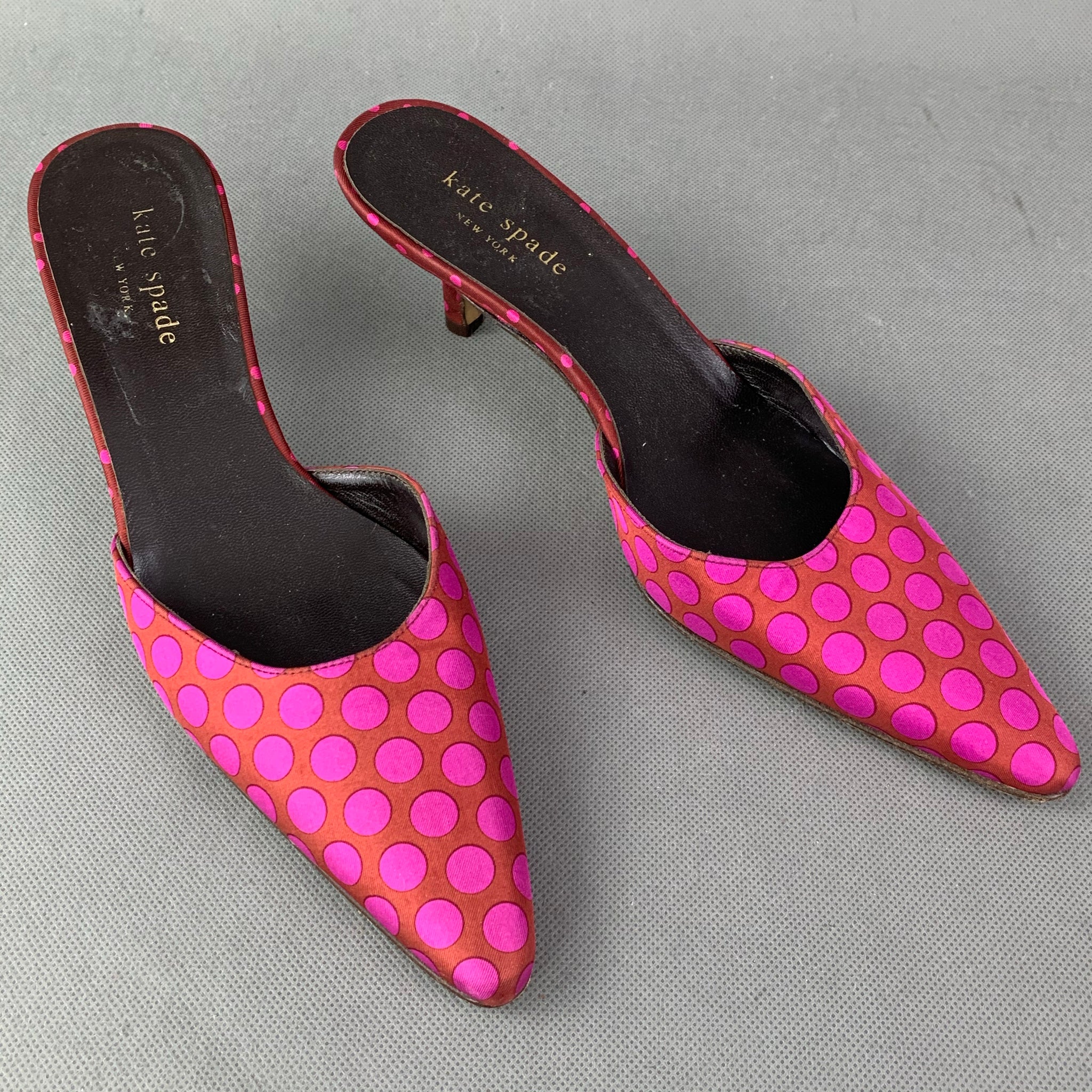 KATE SPADE Polka Dot Kitten Heel Mules / Shoes Size UK 3 - EU 37 - US –  