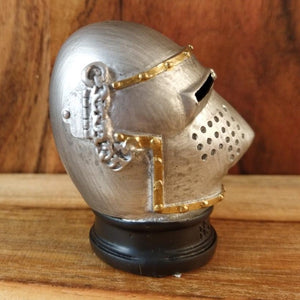 Bascinet Knight's Helmet Miniature Figurine