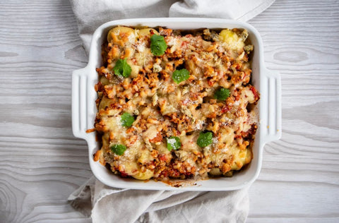 Cheesy Chicken & Mushroom Potato Bake – Heck Food Ltd