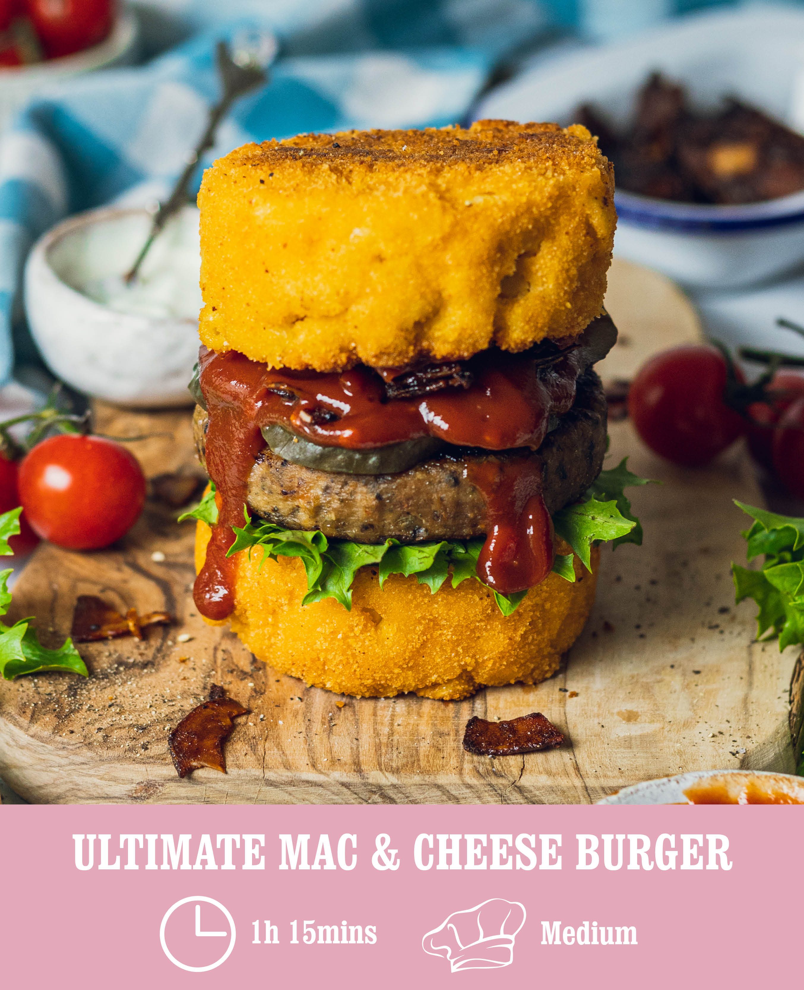 Ultimate Mac Cheese burger