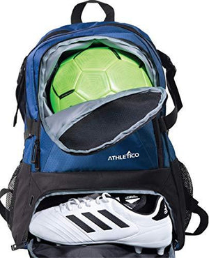 blue soccer bag