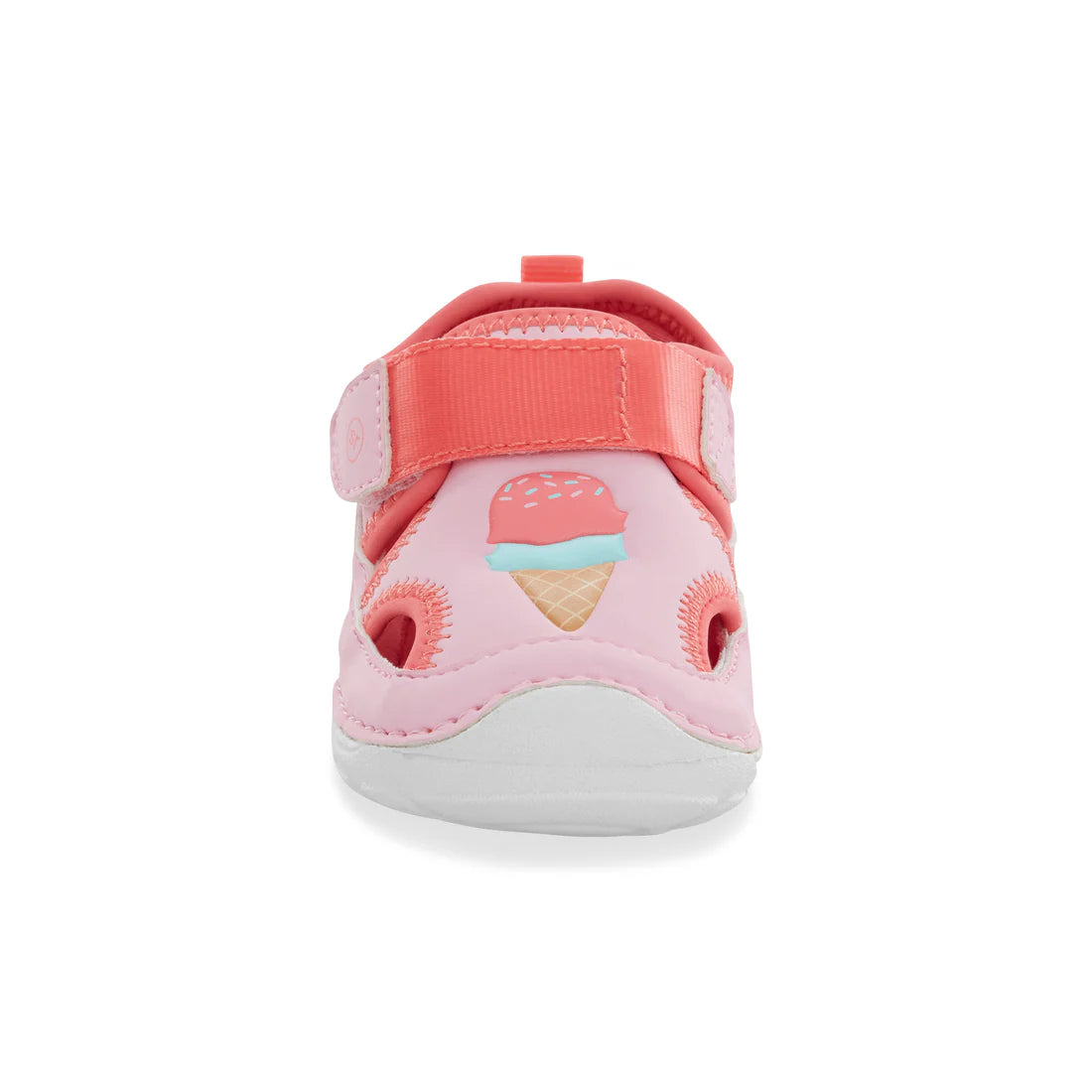SplashPinkCoral.4 Stride Rite Baby Girls Soft Motion Splash Sandal   Pink Coral