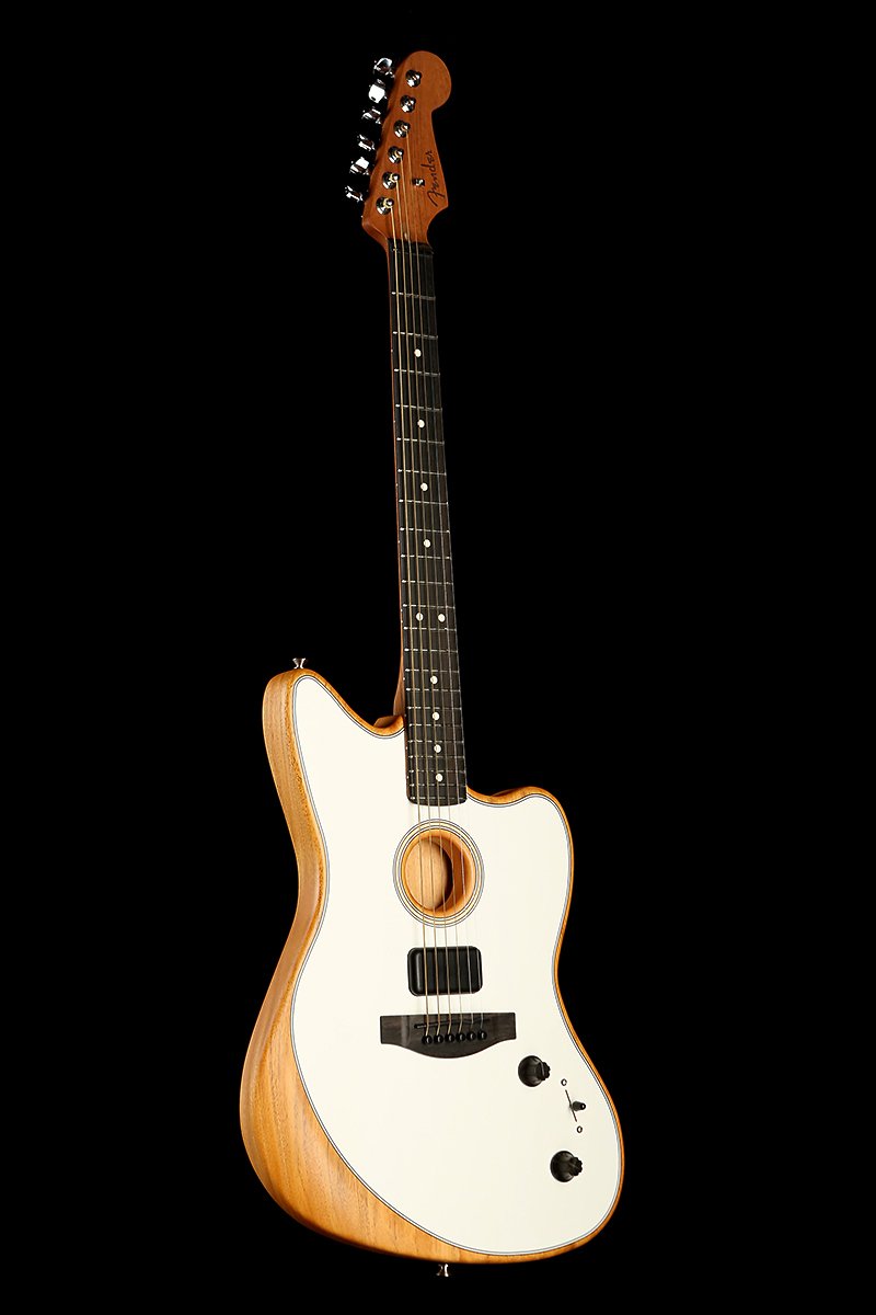 white fender acoustic