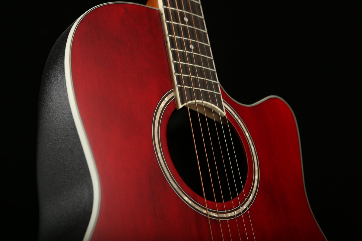 ovation guitar red