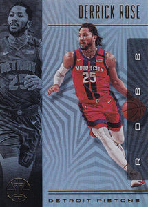 2019-20 Panini Illusions Basketball Cards #1-100: #9 Derrick Rose  - Detroit Pistons