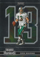 Load image into Gallery viewer, 2020 Panini Playoff NFL Football BEHIND THE NUMBERS Inserts ~ Pick Your Cards
