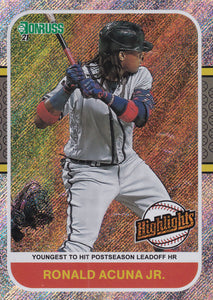 2021 Donruss Baseball HIGHLIGHTS Pink, Diamond, Vector & Rapture Inserts ~ Pick your card