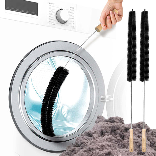 Practical Washing Machine Dryer Vent Cleaning Brush Lint Brush Vent Catcher  Cleaner Long Flexible Refrigerator Coil Brush 