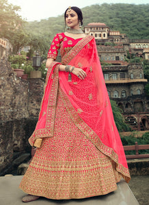 Bridal & Wedding Royal Cream Organza Bridal Lehenga Choli