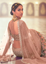 Load image into Gallery viewer, Buy now Dusty Peach Color Heavy Zarkan And Mirror Work Bridesmaid Lehenga

