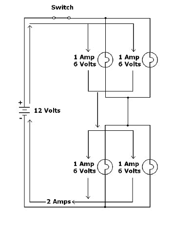 series-parallel lighting circuit