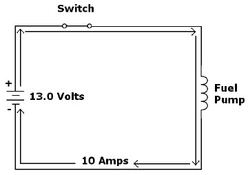 electronic fuel pump circuit