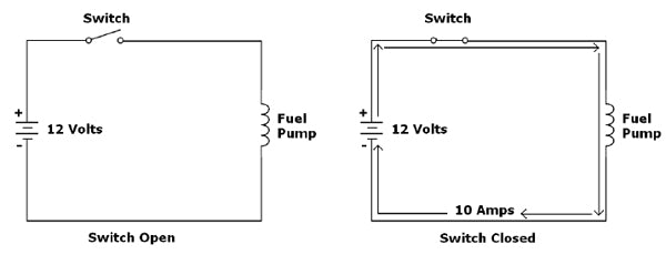 electronic fuel pump circuit