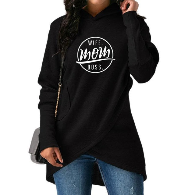 mom wife boss sweatshirt