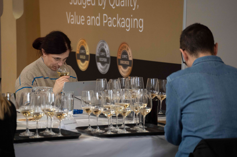 Judges tasting at the London Wine Competition