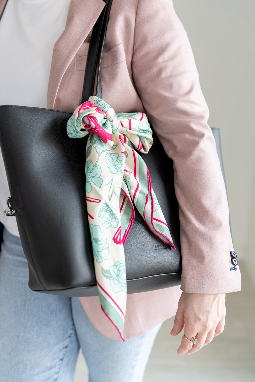 Update Your Bag with a Silk Scarf