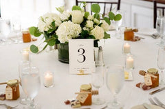 spiral table number stands