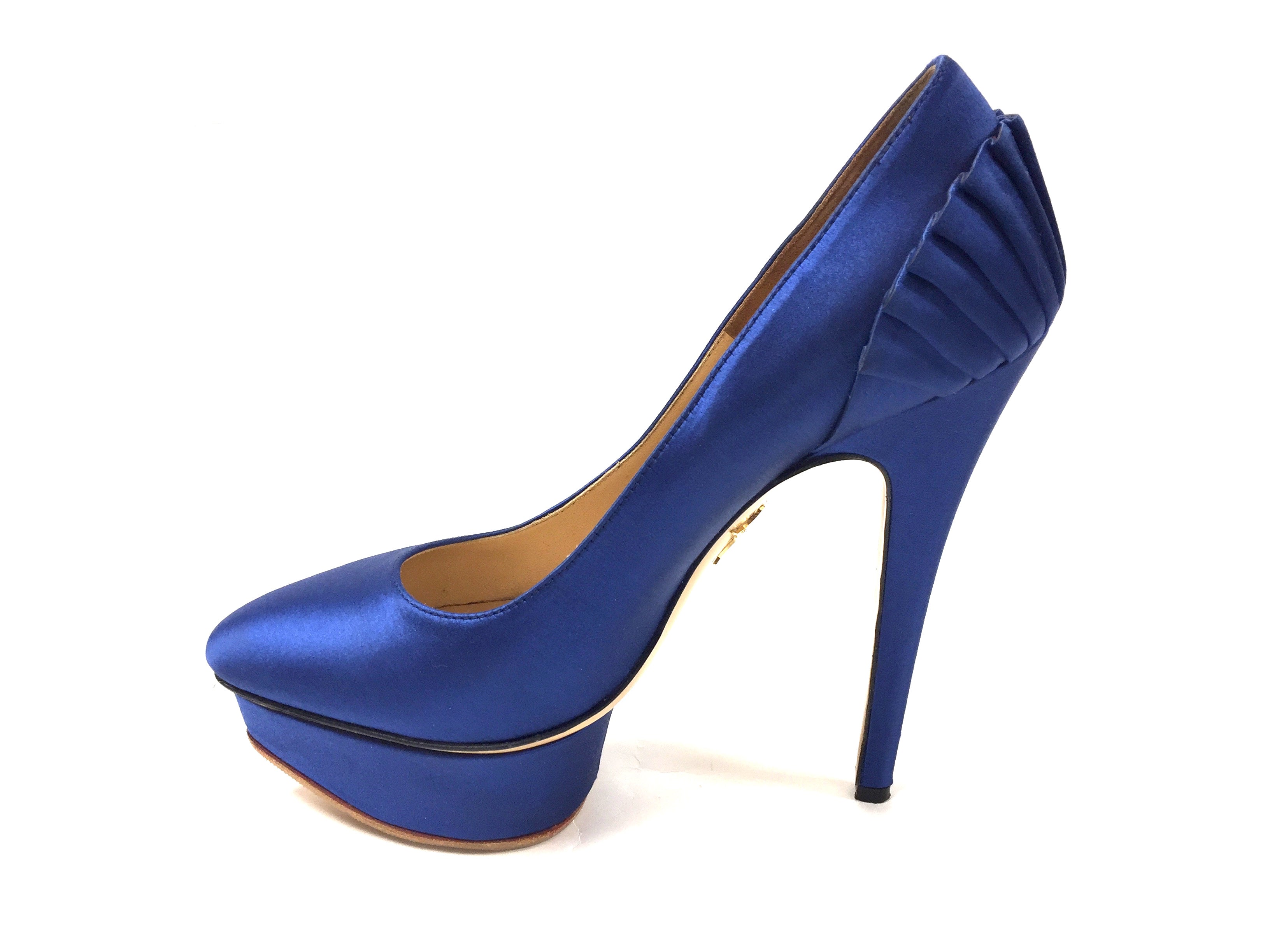 royal blue platform shoes