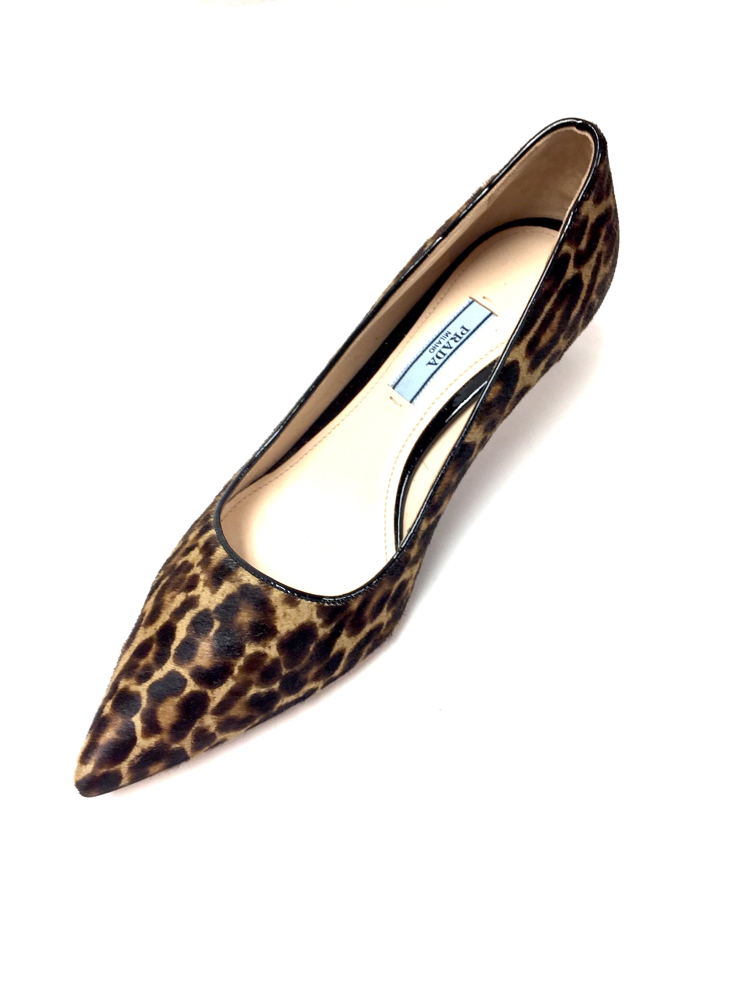 animal print kitten heel pumps